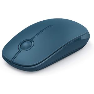 VssoPlor Wireless Mouse, 2.4G Slim Portable Computer Laptop Mouse with Nano Receiver Quiet Silent Optical Mice for Notebook, PC, Laptop, ComputerSapphire Blue