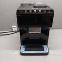 BOSCH 500 Series Fully Automatic Espresso and Coffee Machine  Touch Control Panel, Milk Hose, Ceramic Grinder, Uses Beans & Ground Coffee, 9 One-Touch Drinks, in Black TPU40109