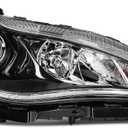 Headlight Assembly Fit 2017-2022 for Chrysler Pacifica Black Housing Clear Lens Passenger Side CH2503317 68370844AD