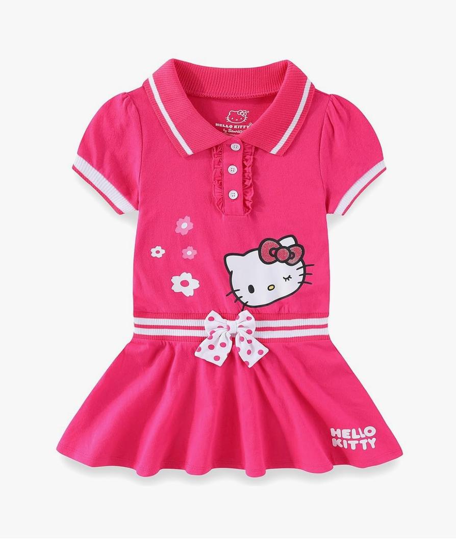 Hello Kitty Sanrio Girls Tennis Dress for Toddler and Big Kids 5Y