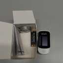 Pulse Oximeter, OLED Display Oxygen Monitor Fingertip, Blood Oxygen Saturation Monitor (SpO2) with Carrying Case, Batteries and Lanyard (Black)