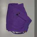 Chrisuno Men's Shorts Elastic Waist Athletic Sweat Shorts with Zipper Pockets (Purple, S)