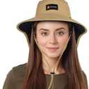 Pack Of 2 Sun Hats for Women Men Safari Hats Beach Hats Packable Wide Brim Hiking UPF 50+