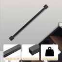 Modern Stair Handrail, Sturdy Safety Handrail for Stairs/Wall-Mounted Black Metal Wall Mount, Minimalist Design-32inch