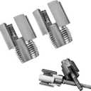 2Pcs Integrated Internal & External Pipe Threading Tool, PVC Pipe Threader Kit  1/2" & 3/4" Pipe Thread Cutting Tool, Internal & External Pipe Threading Tool for DIY Plumbing