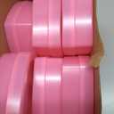 Wesiti 12 Pcs Small Heart Shaped Boxes with Window Valentine's Day Gift Boxes Plastic Storage Container for DIY Projects Presents Candy Jewelry Mother's Day Gifts (3.5 x 3 x 1.2 Inch,Pink)