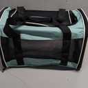 Cat Carrying Case Pet Dog Carrier Soft-Sided Cat Bag Airline Approved, Pet Travel Carrier Up to 15 Lbs, Collapsible Cats Carrier Dog Carrier for Medium Small Cats Dogs(17x11x11 Green)