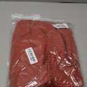 ANRABESS Women's Oversized Sweaters 2025 Long Sleeve Fuzzy Knit Casual Chunky Pullover Sweater Fall Outfits Clothes (Medium, Rust - Birck Red)