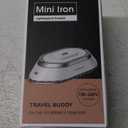 Newbealer Travel Iron with Global Voltage, 100-240V Mini Dry Iron for Clothes (No Steam), Max 300W, 60s Heat Up, 302 Non-Stick Ceramic Soleplate, 0.8lbs Ultra-Lightweight (Silver)