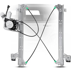 YHTAUTO Rear Driver Side Power Window Regulator With 2-Pin Motor Assembly for Chevy Silverado & GMC & Cadillac Models, Silverado/Sierra 1500 2500 HD 3500, Suburban/Avalanche/Yukon XL, Escalade ESV EXT