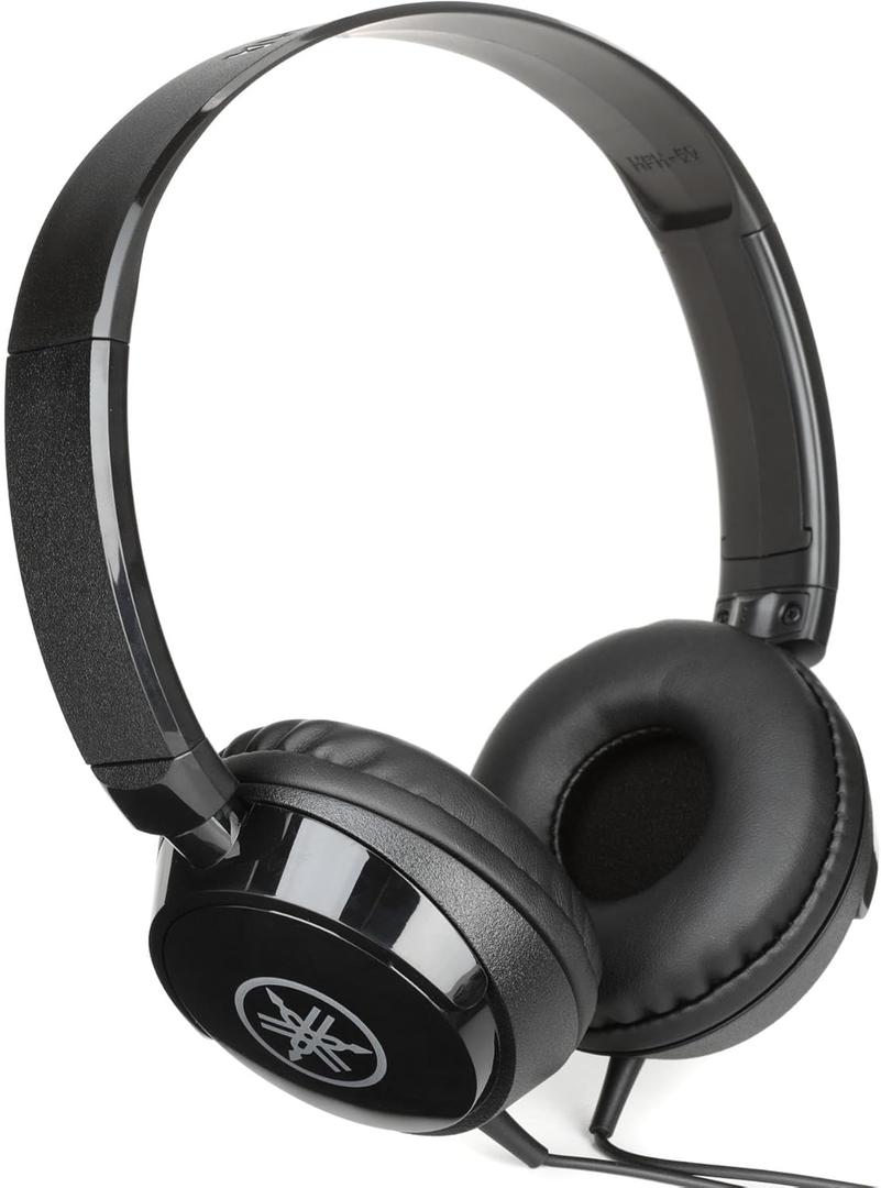 Yamaha HPH-50B Compact Closed-Back Headphones, Black