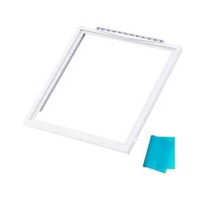 UPGRADED 241969501 Shelf Frame without Glass Refrigerator Compatible with Frigidaire Shelf Replacement Refrigerator Crisper Drawer Pan Cover Parts LFSS2612TF0, FGHS2631PF4A, FFSS2615TS0 Shelves