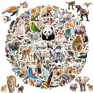 200 Pcs Cute Animal Stickers Bulk for Kids,Girls,Boys,Teens Adults.Waterproof Vinyl Kawaii Sticker Pack for Water Bottle Laptop, Phone.Teacher Reward Kids Stickers in Wild/Farm/Dinosaurs/Fish