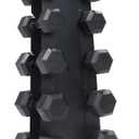 CAP Barbell Rubber Coated Hex Dumbbell Set with Storage Rack | 100210 lb Options, Space-Saving Vertical Compact Storage for Home Gym Strength Training