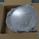 2 pcs Chrome Hub Covers for Semi Truck Hub Caps- 5 Even Notched - for Front Wheel 8-23/32" Hub Caps,Lip: 7/16" with pre-Installed Clips Semi Truck Hub Covers Dome Metal Replace MW1273BK ACX43200