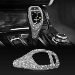 Bling Interior Accessories Gear Shift Knob Cover Trim Fit for BMW 1 2 3 4 5 6 Series 3GT 5GT X3 X4 X5 X6.Model A