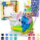 Disney Lilo & Stitch Paint Your Own Scene Set for Kids - Bundle DIY Painting Set Featuring Stitch, Stickers, More Painting Kit for Girls, Boys
