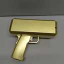 Prop Gold Money Shooter Gun that Look Real - Fake Money Gun,Fake Cash Gun that can Scatter Money Like rain, for Parties, Wedding.