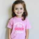 Cousin Crew Shirts for Kids Boys and Girls Baby T-Shirt Promoted to Big Cousin Toddler Summer Short Sleeve Tops Tee 2-8 Years (Pink)