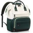 LOVEVOOK Laptop Backpack for Women, 15.6 Inch Work Business Backpacks Purse With Large Capacity, Waterproof Nurse Bag College Bookbag for School, Waterproof Casual Daypack for Travel (Apricot-coffee)