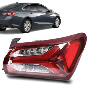 LED Tail Lights Compatible with Chevy Malibu 2019 2020 2021 2022 Outer Rear Taillight Assembly Brake Lamp Right Passenger Side Replace 84595943 GM2805143