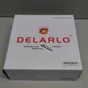 DELARLO Whole Body Tri-Ply Stainless Steel Wok 9.45 inch, Deep Kitchen Stir-Fry Pan, Small Wok Pan with Lids, Induction Mini wok, Suitable for All Stove, Up to 650, Detachable Handle