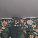 Floral Small Rug, 2x 3,5 Kitchen Rugs Non Slip Washable Rug Ultra-Thin, Soft Front Door Mat Indoor Entrance Boho Low-Pile Entry Carpet for Bathroom Bedroom Flore (2x3,5ft,Dark Green)