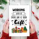 2 x Funny Office Christmas Card for Him Her, Cute Christmas Card&Gift for Coworker Boss Workmate Manager Leader Boss Lady, Xmas Anniversary Cards For Friend Coworker (#6)