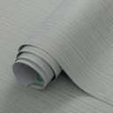 24"x394" Misty Blue Grasscloth Wallpaper Peel and Stick Faux Linen Textured Upgraded Thick Self-Adhesive Waterproof Neutral Contact Paper Seamless Vinyl Embossed Wallpaper