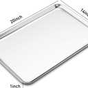 Baking Sheets Set of 2, Bastwe 20 inch Stainless Steel Bakeware Baking Pans, Healthy & Nontoxic & Rustproof & Easy Clean & Dishwasher Safe