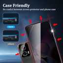 [4 Pack] 2 Pack Privacy Screen Protector for Motorola Moto G stylus 5G 2024 with 2 Pack Camera Lens Protector, 9H Hardness, Anti Spy Anti Peeping, Easy Installation