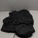 Floerns Women's Tie Shoulder Smocked Long Dress Ruffle Tiered Flowy Wedding Guest Dresses (Black)