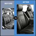 Fit for Trax Car Seat Covers Compatible with Chevrolet/Chevy Trax 2015-2026-Waterproof Breathable Leather Automotive Seat Cushions Protector, Airbag Compatible, Full Set 5 Seats(Black)