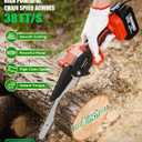 4-in-1 Cordless Pole Saw & Pruning Shears Combo Kit, 21V Electric Tree Trimmer with 180° Rotating Head, 16ft Max Reach, 8" Chainsaw & 2 x 4.0Ah Battery Powered Brushless Tree Pruner