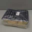 Yeaqee 24 Pack Metallic Paper Gift Bags with Handle and Tissue 9x7x3.1 Gold Foil Welcome Thank You Favor Bags Return Gifts for Wedding St. Patrick's 5 Senses Bridesmaid Birthday(Black and Gold)