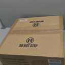 LEDIARY Caged Ceiling Fans with Lights, White Flush Mount Ceiling Fan with Remote&App, Small Low Profile Bladeless Ceiling Fan Light Fixture for Bedroom, Kitchen, Dining Room-White Gold Color (Medium)