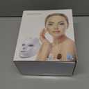 SUERBEATY Red Light Mask For Face, 7-1 Colors Red Light Face Mask, Facial Skincare At Home, Cordless, Portable and Rechargeable (White)