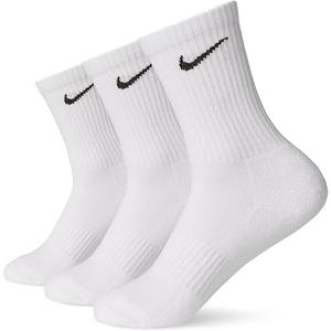 Nike Everyday Lightweight Crew 3Pair White/Black SM (46 Big Kid, Women's Shoe 46)