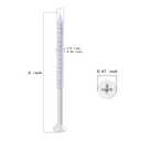 WenSilon(30 PCS) 1/4" x4 White Concrete Screw Anchor White Flat Head for Anchoring to Masonry, Block or Brick Stucco