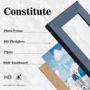 16x16 Frame, Vintage 16 x 16 Picture Frame Plexiglass Glass for Wall Display, Square Rustic 16x16 Photo Picture Frame, Antique Blue Collage Gallery Wall Picture Frames, Widen Border