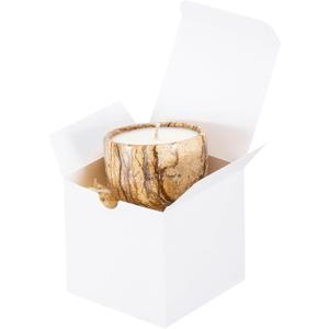 UnicoPak 10 Pack 4x4x4 Gift Boxes Bulk White Small Gift Boxes for Ornaments, Candles, Mugs, Crafting, Treat, Ideal for Birthday Christmas Party Homemade Business