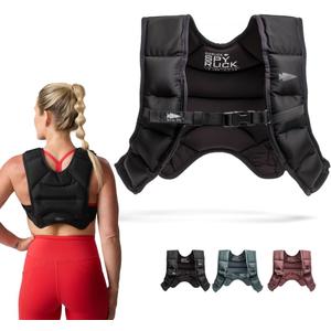 GORUCK 8LB, 12LB, 16LB Spy Ruck Women's Weighted Vest for Walking & Running - Weight Vest for Women Fitness Training with Adjustable Fit, Low-Profile Design for Weight Loss (Black)