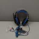 BENGOO G9000 Stereo Gaming Headset for PS4 PC Xbox One PS5 Controller, Noise Cancelling Over Ear Headphones with Mic, LED Light, 7.1 Surround Sound, Soft Memory Earmuffs for Nintendo Xbox Series X|S (Blue)