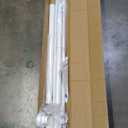 White Tension Curtain Rods 41-146 In Extra Long Outdoor Patio Curtain Rods No Drilling Adjustable Heavy Duty Tension Rods for Windows Bathroom Living Room Curtains, Rod Diameter 1.26In