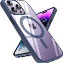 SUCGLES for iPhone 14 Pro Max Case with MagSafe [Ultra Strong Magnetic] [12FT Military Drop Protection] [Shockproof Bumper] Slim Thin Mag Safe Promax Phone Cover for Apple 14pro Max (Navy Blue)