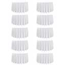 Dailyset 10-Pack White Round Tablecloths, 108 Inches, Stain-Resistant Polyester for 4-5 Ft Round Tables - Washable Table Covers for Weddings, Banquets, Birthday Parties, Events