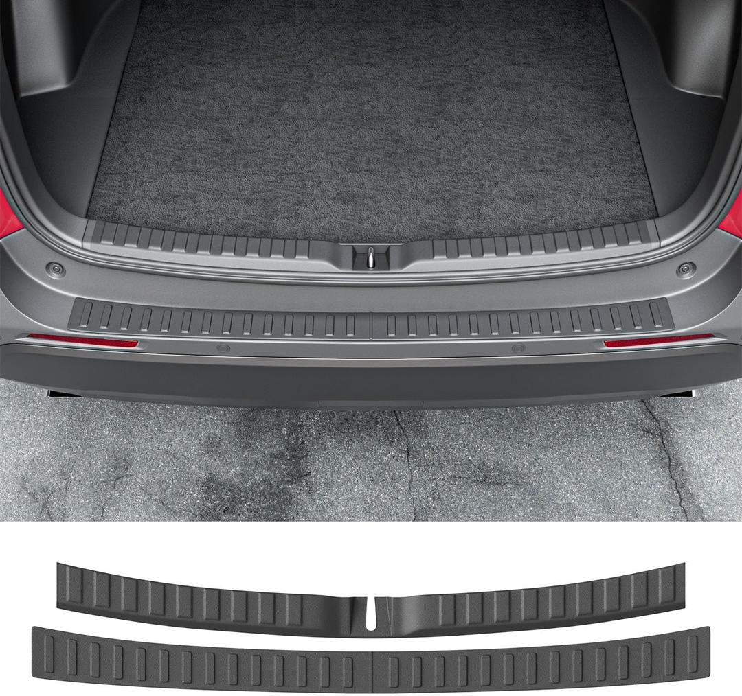 powoq 2PCS Rear Bumper Protector Compatible with 2019-2025 Toyota RAV4 Trunk Sill Cover Protector Replacement for 2019-2025 Toyota RAV4 Accessories