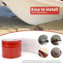 Keel Guard for Fiberglass Boat Bass Aluminum Boats, Boat Keel Protector Guard Hull Protector Shield Protects from Rocks Ramps Scratches Damage, Self-Adhesive DIY 6.5 feet, White