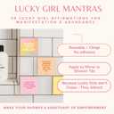 Kind Soul Shower Affirmation Cards - Positive Waterproof Affirmations for Women - Self Care Daily Mindfulness, Manifestation & Motivational Cards (Lucky Girl)
