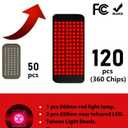 Red Light Therapy Belt Infrared Light Therapy for Body Wearable Wrap with 3-in-1 LED Bead with Timer Remote Control 660nm&850nm for Pain Relief Wearable for Muscle Repair Gift (17.7''*8.3'')